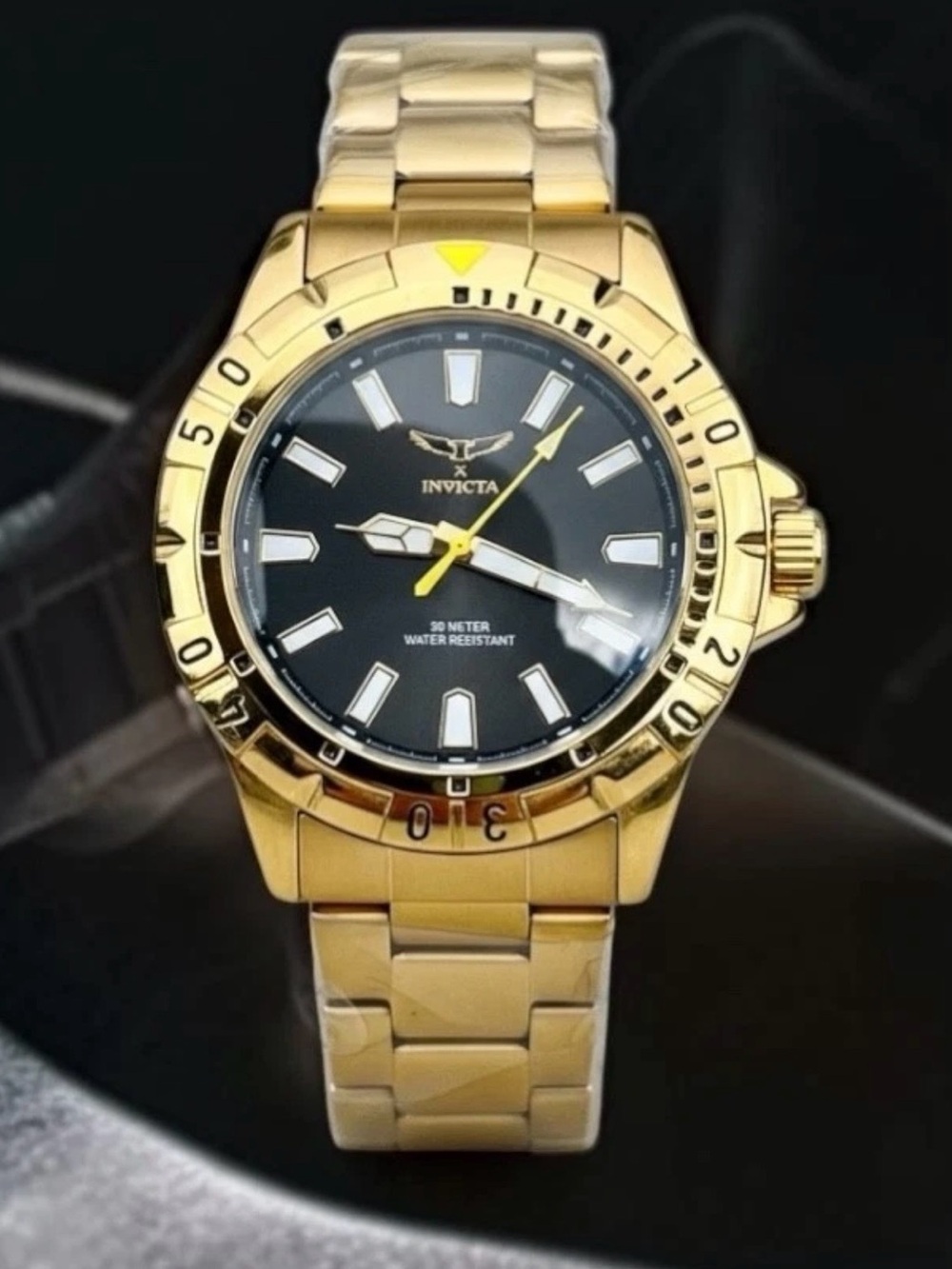 Invicta Speciality 42mm Gold Men’s Watch Stainless Steel NIB 🔥